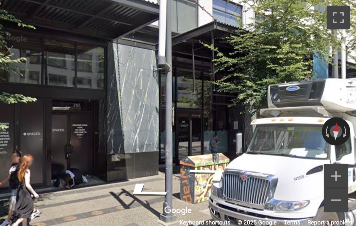 Street View image of 939 Granville Street, Vancouver, British Columbia