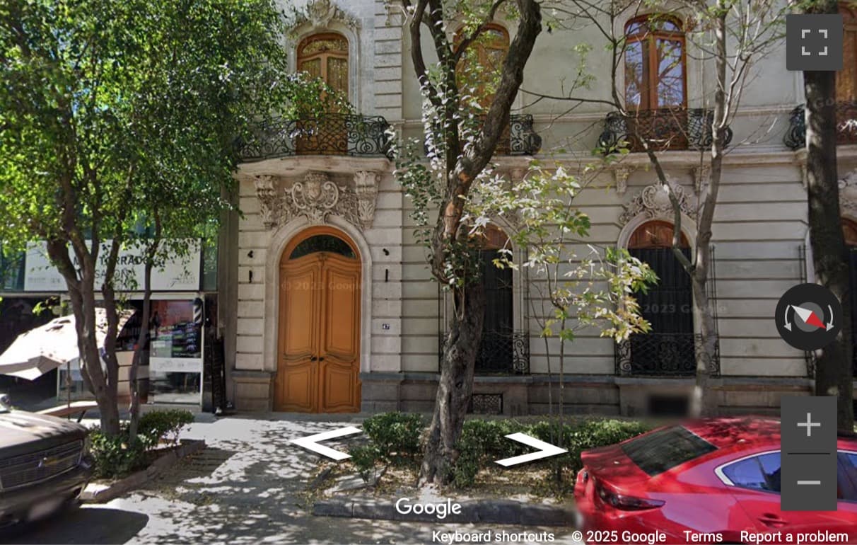 Street View image of Nápoles 47, col. Juárez, del. Cuauhtemoc, Mexico City