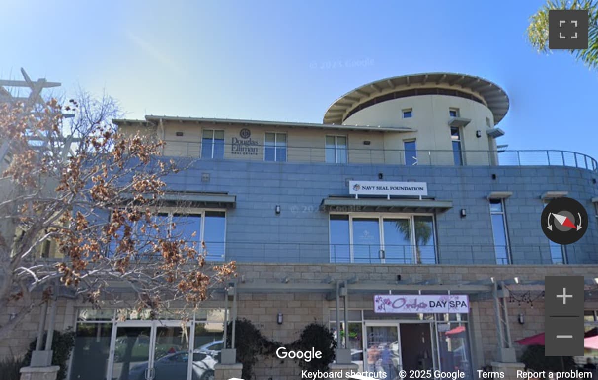 Street View image of 1033 B Avenue, 2nd and 3rd Floor, Coronado, California